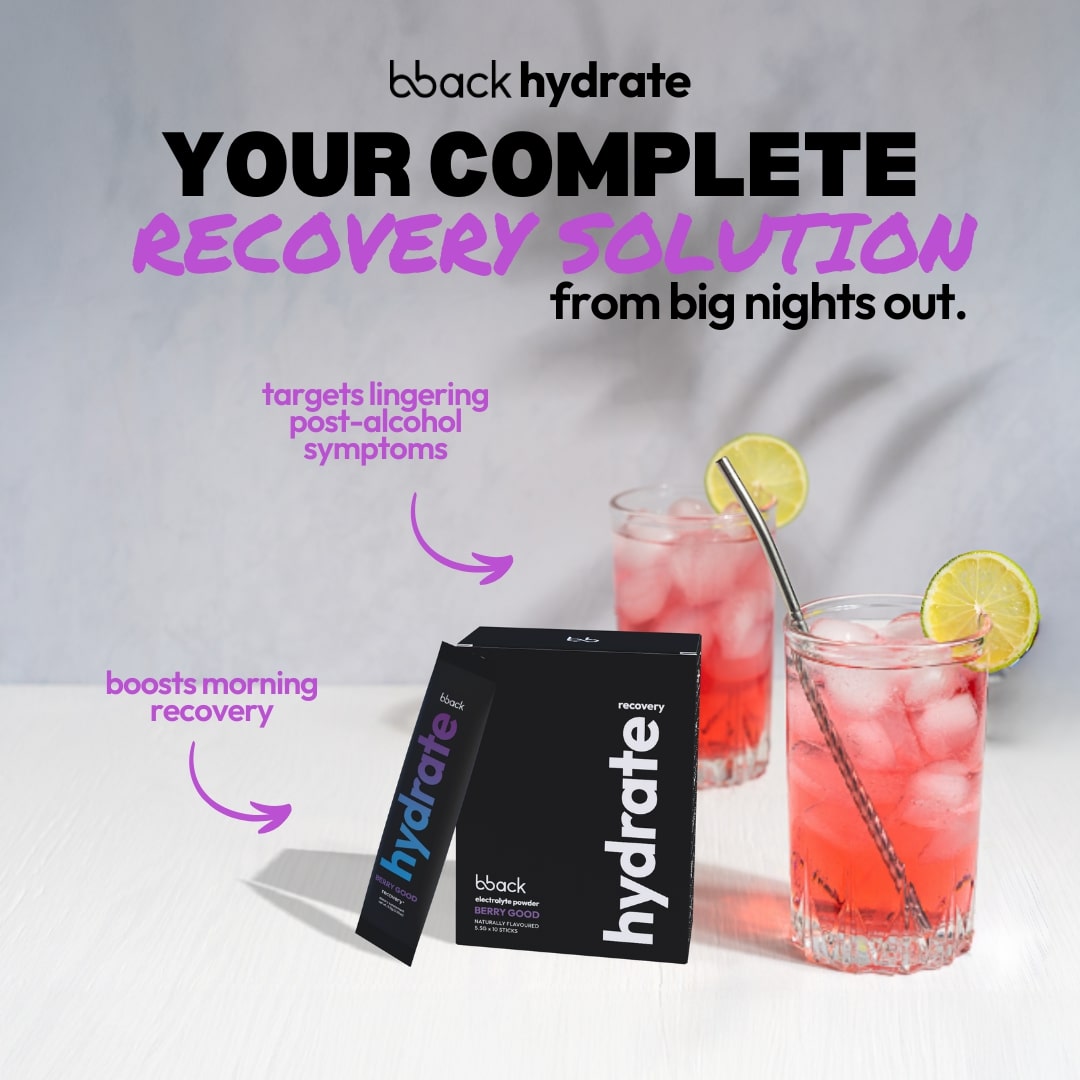 bback hydrate berry recovery boost (1 box) + 1 free bback box
